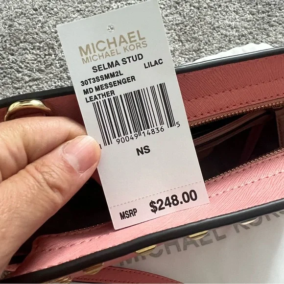 Michael Kors purse selma crossbody bag studded